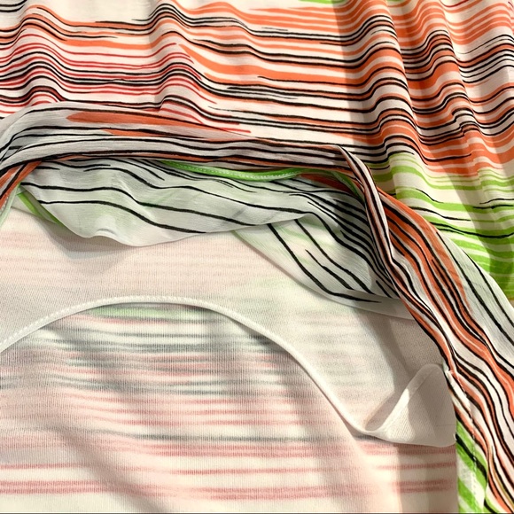 Worthington Striped Cowl Neck Drape Blouse - Picture 3 of 8